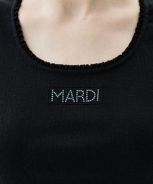 Mardi Mercredi(マルディメクルディ)の「TANK SCOOP NECK EYELET / タンク スクープ ネック アイレット(タンクトップ・レディース・グレー/アイボリー/ブラック・FREE)」の13枚目の写真