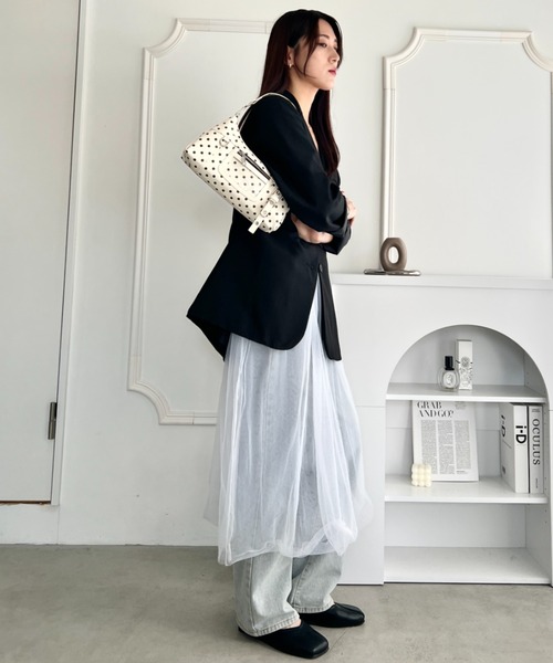 wears（ウェアーズ）の「ヲタ活 ドット柄 2way フロントクリアポケットワンショルダーバッグ（ショルダーバッグ・レディース・ホワイト/ブラック・FREE）」の22枚目の写真