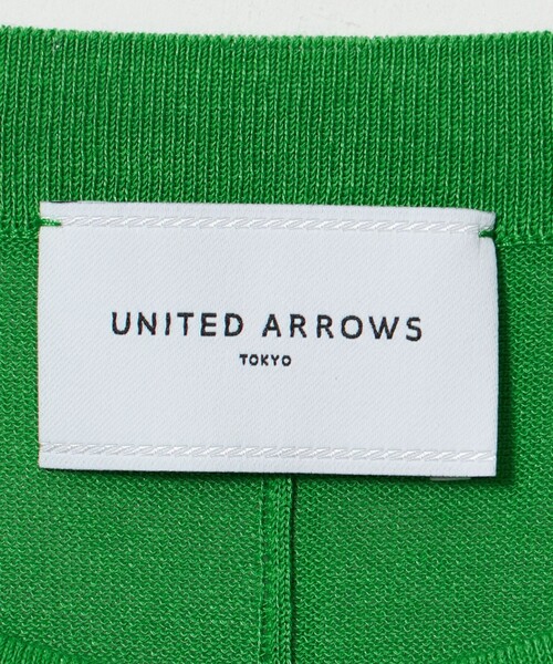 UNITED ARROWS（ユナイテッドアローズ）の「ミニハイネック フレンチスリーブ ニット -ウォッシャブル-（ニット/セーター・レディース・ケリーグリーン/ホワイト・FREE）」の21枚目の写真