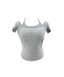 Docking Halter Henley T-shirt / ドッキンヘンリーネックTシャツ