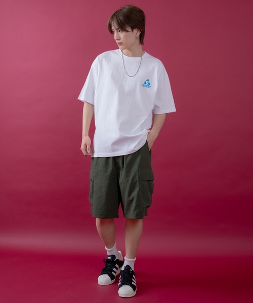 En serio TOKYO（エンソリオトーキョー）の「【GERRY】別注ネオン転写MTボックスロゴ半袖Tシャツ 52-9173G-BJ（Tシャツ/カットソー・メンズ・カーキ/ブラック/ホワイト/オートミール・SMALL/MEDIUM/LARGE/X-LARGE）」の7枚目の写真