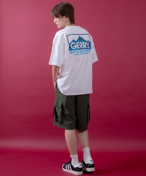 En serio TOKYO（エンソリオトーキョー）の「【GERRY】別注ネオン転写MTボックスロゴ半袖Tシャツ 52-9173G-BJ（Tシャツ/カットソー・メンズ・カーキ/ブラック/ホワイト/オートミール・SMALL/MEDIUM/LARGE/X-LARGE）」の8枚目の写真