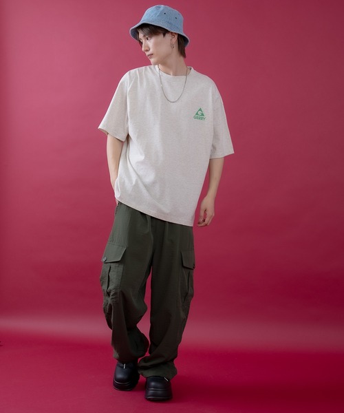En serio TOKYO（エンソリオトーキョー）の「【GERRY】別注ネオン転写MTボックスロゴ半袖Tシャツ 52-9173G-BJ（Tシャツ/カットソー・メンズ・カーキ/ブラック/ホワイト/オートミール・SMALL/MEDIUM/LARGE/X-LARGE）」の15枚目の写真