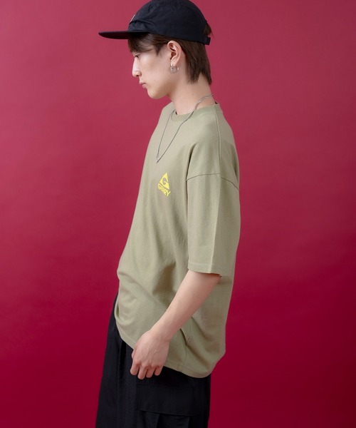 En serio TOKYO（エンソリオトーキョー）の「【GERRY】別注ネオン転写MTボックスロゴ半袖Tシャツ 52-9173G-BJ（Tシャツ/カットソー・メンズ・カーキ/ブラック/ホワイト/オートミール・SMALL/MEDIUM/LARGE/X-LARGE）」の18枚目の写真