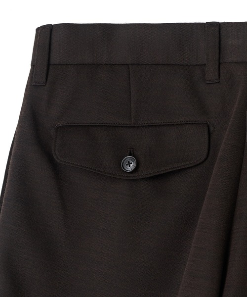 MEN'S BIGI(メンズビギ)の「《別注》COLE HAAN ウールブレンドシャイニーポンチセットアップパンツ(スラックス・メンズ・ネイビー/チャコールグレー/ブラウン・01/03/04/02)」の22枚目の写真