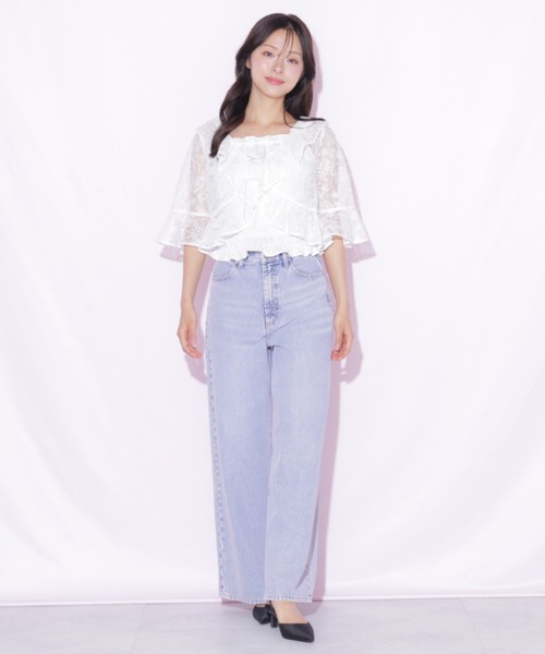 JILL by JILL STUART(ジルバイジルスチュアート)の「シアーブラウスアンサンブル(シャツ/ブラウス・レディース・ホワイト系その他/ブルー/ピンク・FREE)」の15枚目の写真