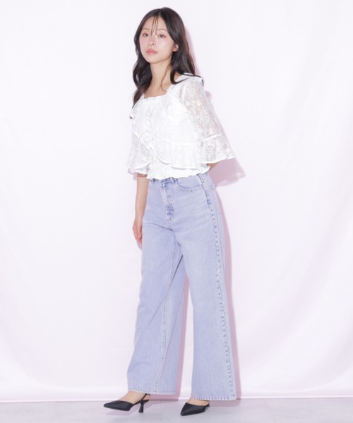 JILL by JILL STUART(ジルバイジルスチュアート)の「シアーブラウスアンサンブル(シャツ/ブラウス・レディース・ホワイト系その他/ブルー/ピンク・FREE)」の16枚目の写真