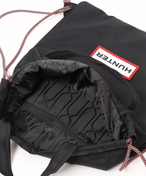 HUNTER（ハンター）の「《HUNTER》TRAVEL DRAWSTRING BACKPACK TOTE（バックパック/リュック・メンズ・ブラック・フリー）」の4枚目の写真