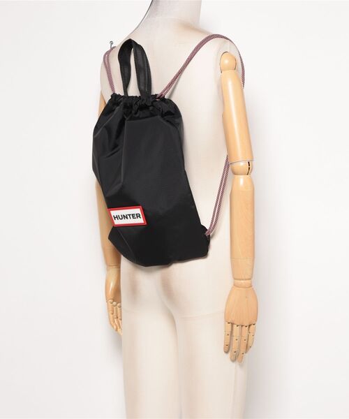 HUNTER（ハンター）の「《HUNTER》TRAVEL DRAWSTRING BACKPACK TOTE（バックパック/リュック・メンズ・ブラック・フリー）」の5枚目の写真