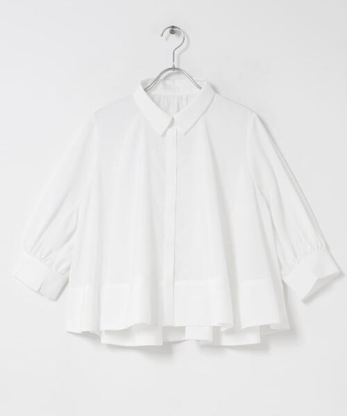 URBAN RESEARCH ROSSO WOMEN(アーバンリサーチ ロッソ)の「ウォッシャブルブライトローンシャツブラウス(シャツ/ブラウス・レディース・ブラック/オフホワイト/ブルー系その他・FREE)」の9枚目の写真