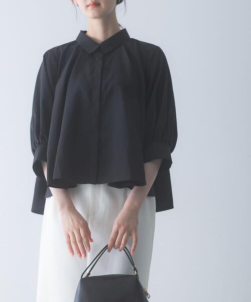 URBAN RESEARCH ROSSO WOMEN(アーバンリサーチ ロッソ)の「ウォッシャブルブライトローンシャツブラウス(シャツ/ブラウス・レディース・ブラック/オフホワイト/ブルー系その他・FREE)」の11枚目の写真