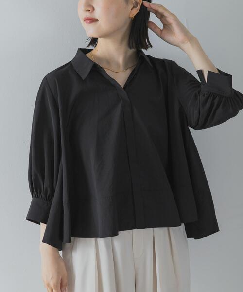URBAN RESEARCH ROSSO WOMEN(アーバンリサーチ ロッソ)の「ウォッシャブルブライトローンシャツブラウス(シャツ/ブラウス・レディース・ブラック/オフホワイト/ブルー系その他・FREE)」の15枚目の写真