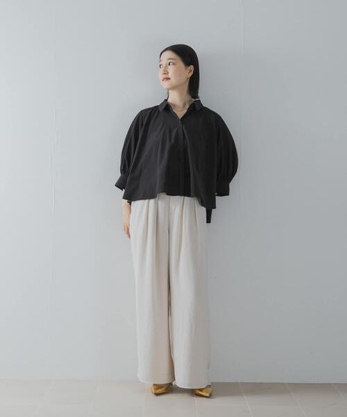 URBAN RESEARCH ROSSO WOMEN(アーバンリサーチ ロッソ)の「ウォッシャブルブライトローンシャツブラウス(シャツ/ブラウス・レディース・ブラック/オフホワイト/ブルー系その他・FREE)」の16枚目の写真