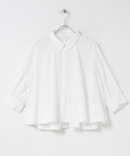 URBAN RESEARCH ROSSO WOMEN(アーバンリサーチ ロッソ)の「ウォッシャブルブライトローンシャツブラウス(シャツ/ブラウス・レディース・ブラック/オフホワイト/ブルー系その他・FREE)」の8枚目の写真