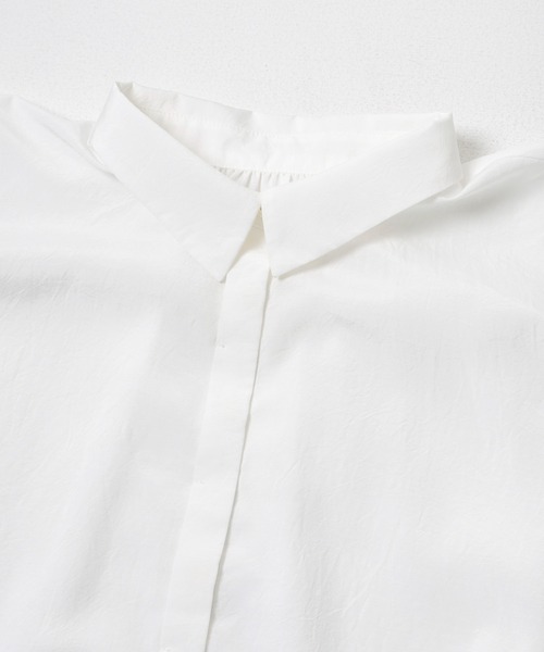 URBAN RESEARCH ROSSO WOMEN(アーバンリサーチ ロッソ)の「ウォッシャブルブライトローンシャツブラウス(シャツ/ブラウス・レディース・ブラック/オフホワイト/ブルー系その他・FREE)」の9枚目の写真