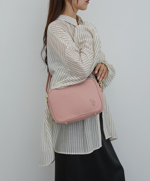 U.S. POLO ASSN.（ユーエスポロアッスン）の「【U.S. POLO ASSN.】シュリンク クロスボディショルダー USPA-2675（ショルダーバッグ・レディース・ピンク/ネイビー系2/ネイビー/グレー系2/ピンク系その他2/ブラック/ブラック系2/キャメル/グレー/ベージュ・FREE）」の17枚目の写真