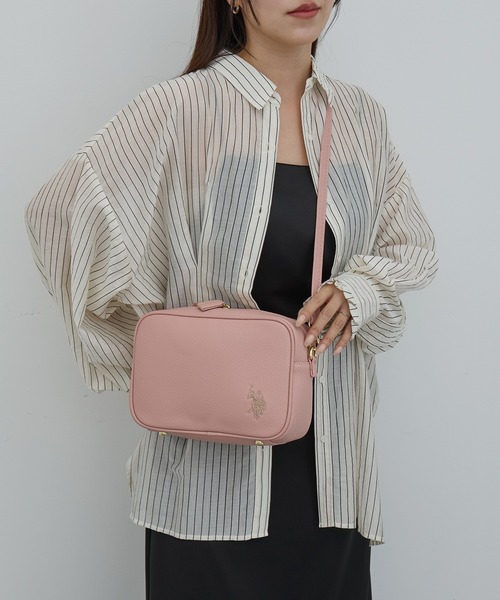 U.S. POLO ASSN.（ユーエスポロアッスン）の「【U.S. POLO ASSN.】シュリンク クロスボディショルダー USPA-2675（ショルダーバッグ・レディース・ピンク/ネイビー系2/ネイビー/グレー系2/ピンク系その他2/ブラック/ブラック系2/キャメル/グレー/ベージュ・FREE）」の16枚目の写真