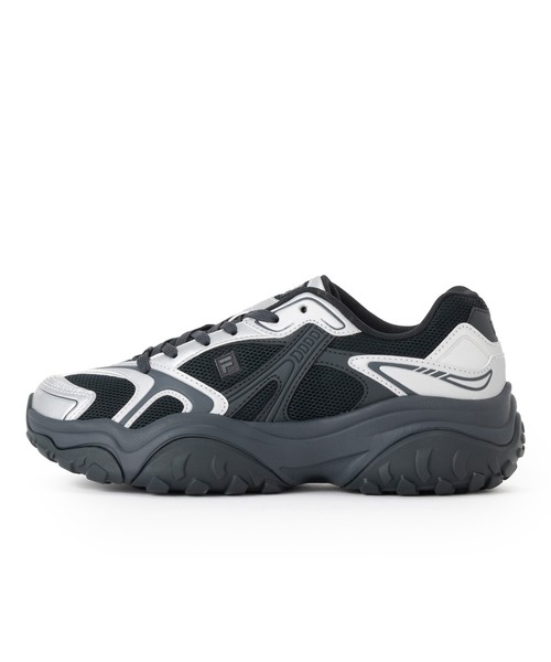 FILA（フィラ）の「WAVY MAX / ウェービーマックス（スニーカー・レディース・ブラック×シルバー・23.0cm/24.0cm/25.0cm/26.0cm/27.0cm/28.0cm/29.0cm）」の4枚目の写真