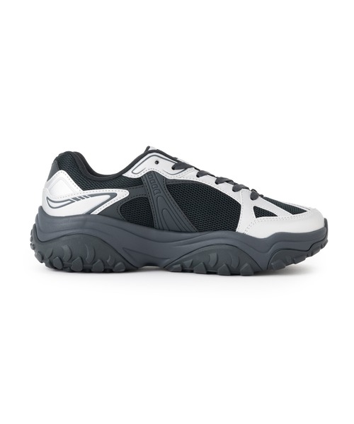 FILA（フィラ）の「WAVY MAX / ウェービーマックス（スニーカー・レディース・ブラック×シルバー・23.0cm/24.0cm/25.0cm/26.0cm/27.0cm/28.0cm/29.0cm）」の5枚目の写真