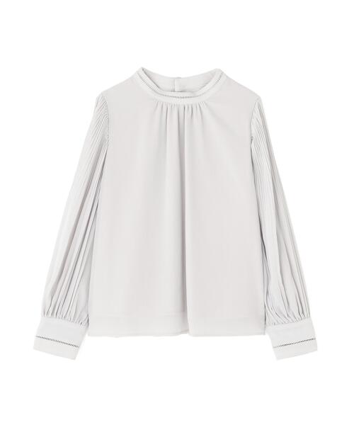 NATURAL BEAUTY BASIC(ナチュラルビューティーベーシック)の「ハシゴレース楊柳ブラウス(シャツ/ブラウス・レディース・グレー/ピンク/オフホワイト・SMALL/MEDIUM)」の4枚目の写真