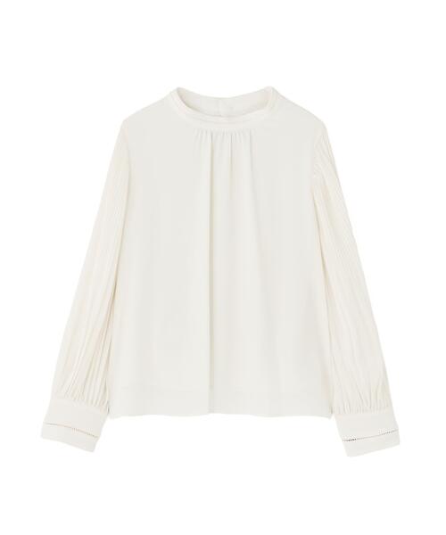 NATURAL BEAUTY BASIC(ナチュラルビューティーベーシック)の「ハシゴレース楊柳ブラウス(シャツ/ブラウス・レディース・グレー/ピンク/オフホワイト・SMALL/MEDIUM)」の13枚目の写真