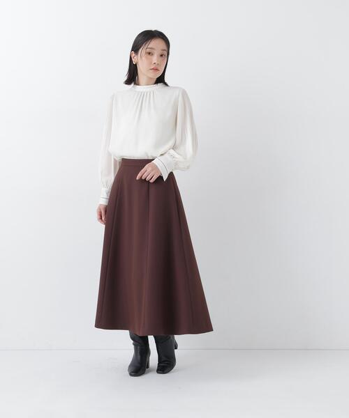NATURAL BEAUTY BASIC(ナチュラルビューティーベーシック)の「ハシゴレース楊柳ブラウス(シャツ/ブラウス・レディース・グレー/ピンク/オフホワイト・SMALL/MEDIUM)」の16枚目の写真