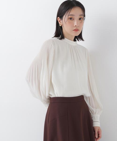NATURAL BEAUTY BASIC(ナチュラルビューティーベーシック)の「ハシゴレース楊柳ブラウス(シャツ/ブラウス・レディース・グレー/ピンク/オフホワイト・SMALL/MEDIUM)」の17枚目の写真