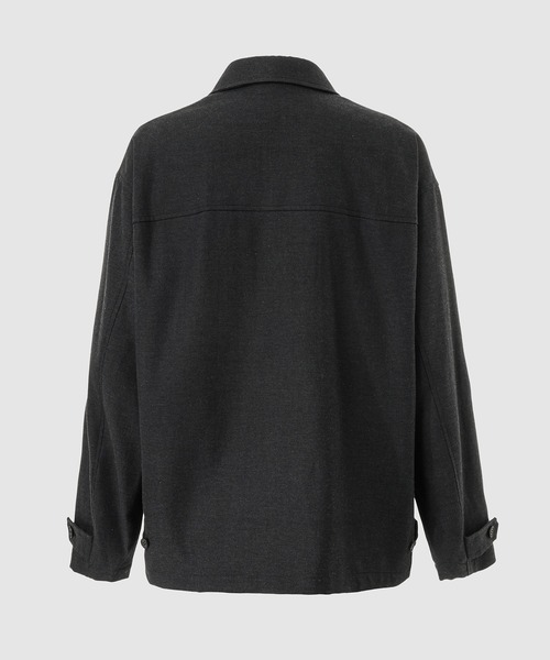 COMME des GARCONS HOMME(コム デ ギャルソン・オム)の「COTTON WOOL SARGE ZIP JACKET(ブルゾン・メンズ・チャコールグレー/ブラック・M/L/XS/S)」の7枚目の写真