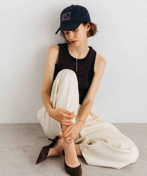 CREDONA(クレドナ)の「QUIET SENSUALITY CAP/クワイエットセンシュアリティキャップ(キャップ・レディース・ブラウン/ブルー/ネイビー/ピンク・FREE)」の5枚目の写真