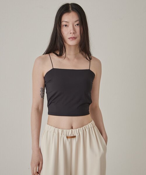 Omekashi（オメカシ）の「【シーズンレス/カップ付き】バックオープンキャミソール（キャミソール・レディース・ライトグレー/ベージュ/ブラック・FREE）」の8枚目の写真
