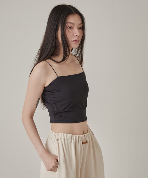 Omekashi（オメカシ）の「【シーズンレス/カップ付き】バックオープンキャミソール（キャミソール・レディース・ライトグレー/ベージュ/ブラック・FREE）」の9枚目の写真