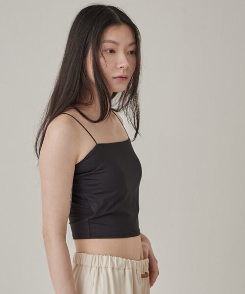Omekashi（オメカシ）の「【シーズンレス/カップ付き】バックオープンキャミソール（キャミソール・レディース・ライトグレー/ベージュ/ブラック・FREE）」の10枚目の写真