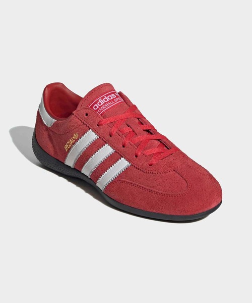 adidas（アディダス）の「ハンドボール スペツィアル Lo Pro / Handball Spezial Lo Pro / アディダスオリジナルス adidas Originals（スニーカー・レディース・レッド・28.0cm/25.0cm/24.0cm/23.5cm/24.5cm/26.0cm/25.5cm/27.0cm/26.5cm/23.0cm/22.5cm/22.0cm/27.5cm）」の4枚目の写真
