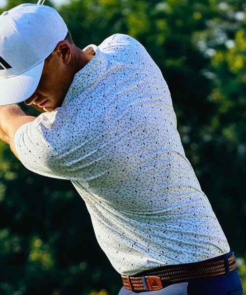 adidas(アディダス)の「アルティメット365+ ソフトプリント ポロシャツ【adidas Golf/アディダスゴルフ】(ポロシャツ・メンズ・ホワイト・SMALL/MEDIUM/LARGE/X-LARGE/XX-LARGE/3XL)」の2枚目の写真