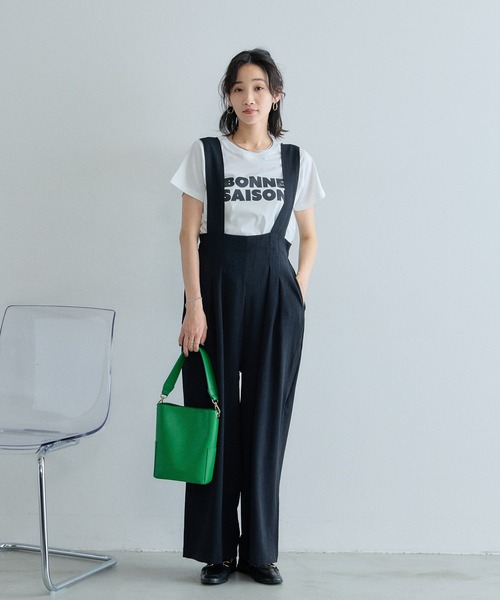 &. NOSTALGIA(アンドドットノスタルジア)の「汗染み防止加工ロゴTシャツ(Tシャツ/カットソー・レディース・オフホワイト/グレー・M)」の8枚目の写真