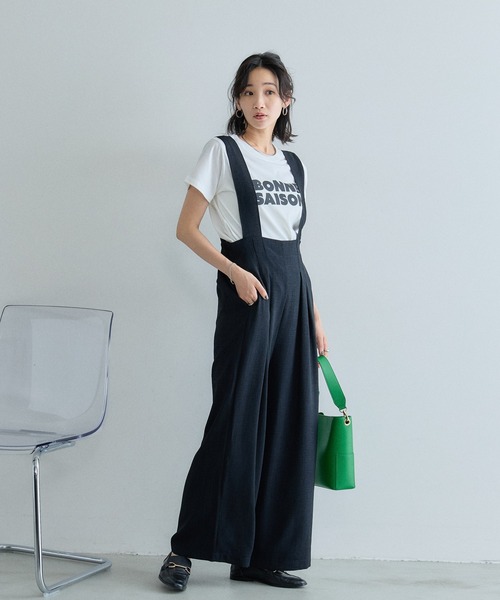 &. NOSTALGIA(アンドドットノスタルジア)の「汗染み防止加工ロゴTシャツ(Tシャツ/カットソー・レディース・オフホワイト/グレー・M)」の9枚目の写真