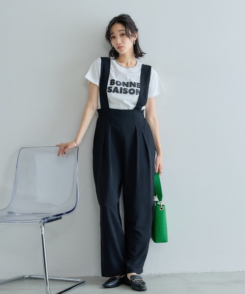 &. NOSTALGIA(アンドドットノスタルジア)の「汗染み防止加工ロゴTシャツ(Tシャツ/カットソー・レディース・オフホワイト/グレー・M)」の14枚目の写真