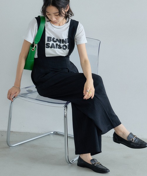 &. NOSTALGIA(アンドドットノスタルジア)の「汗染み防止加工ロゴTシャツ(Tシャツ/カットソー・レディース・オフホワイト/グレー・M)」の16枚目の写真