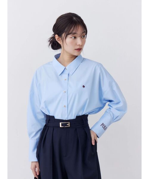 POLO BCS(ポロ ビーシーエス)の「【POLOBCS】オーバーシャツ(シャツ/ブラウス・レディース・ブルー/ピンク/ライトブルー/チャコールグレー/オフホワイト・MEDIUM)」の22枚目の写真