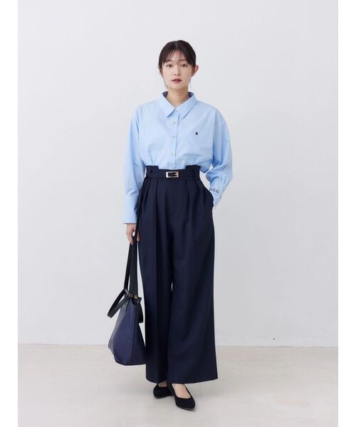 POLO BCS(ポロ ビーシーエス)の「【POLOBCS】オーバーシャツ(シャツ/ブラウス・レディース・ブルー/ピンク/ライトブルー/チャコールグレー/オフホワイト・MEDIUM)」の19枚目の写真