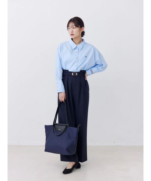 POLO BCS(ポロ ビーシーエス)の「【POLOBCS】オーバーシャツ(シャツ/ブラウス・レディース・ブルー/ピンク/ライトブルー/チャコールグレー/オフホワイト・MEDIUM)」の18枚目の写真