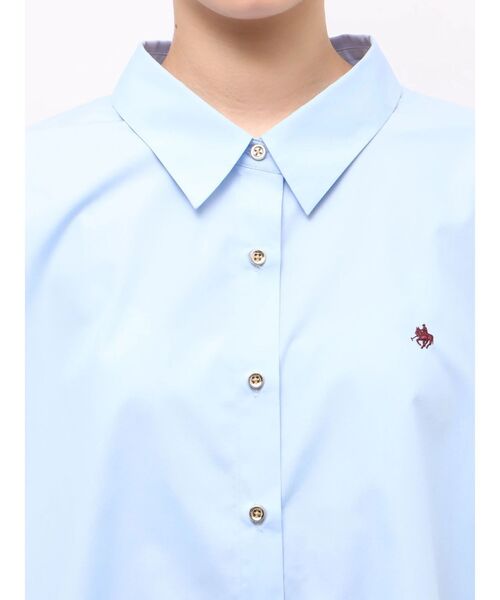 POLO BCS(ポロ ビーシーエス)の「【POLOBCS】オーバーシャツ(シャツ/ブラウス・レディース・ブルー/ピンク/ライトブルー/チャコールグレー/オフホワイト・MEDIUM)」の12枚目の写真