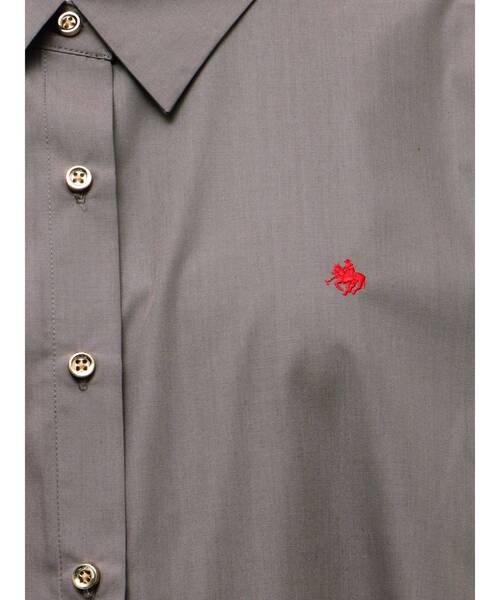 POLO BCS(ポロ ビーシーエス)の「【POLOBCS】オーバーシャツ(シャツ/ブラウス・レディース・ブルー/ピンク/ライトブルー/チャコールグレー/オフホワイト・MEDIUM)」の7枚目の写真