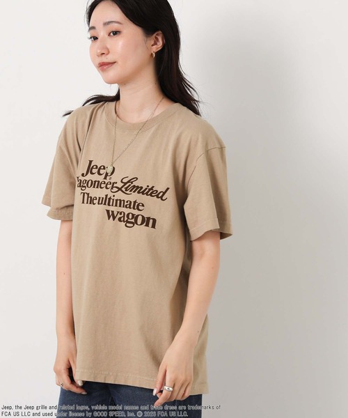 GOOD ROCK SPEED(グッドロックスピード)の「Jeep前後ロゴカットソー(Tシャツ/カットソー・レディース・ライトベージュ・FREE)」の8枚目の写真