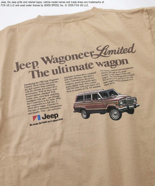 GOOD ROCK SPEED(グッドロックスピード)の「Jeep前後ロゴカットソー(Tシャツ/カットソー・レディース・ライトベージュ・FREE)」の18枚目の写真