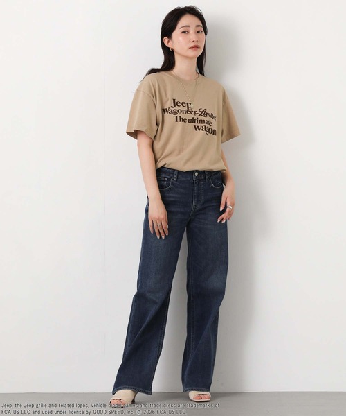 GOOD ROCK SPEED(グッドロックスピード)の「Jeep前後ロゴカットソー(Tシャツ/カットソー・レディース・ライトベージュ・FREE)」の2枚目の写真