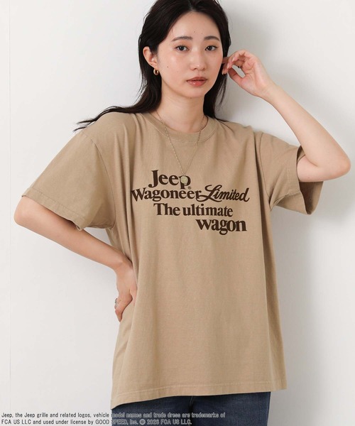 GOOD ROCK SPEED(グッドロックスピード)の「Jeep前後ロゴカットソー(Tシャツ/カットソー・レディース・ライトベージュ・FREE)」の7枚目の写真
