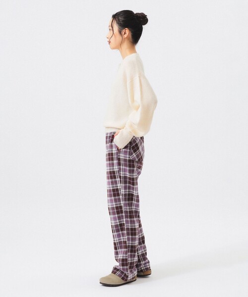 BEAMS BOY(ビームスボーイ)の「モヘヤ ミックス Vネック ニット(ニット/セーター・レディース・ブラウン/オフホワイト/トップグレー・1/0/2)」の5枚目の写真