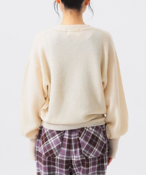 BEAMS BOY(ビームスボーイ)の「モヘヤ ミックス Vネック ニット(ニット/セーター・レディース・ブラウン/オフホワイト/トップグレー・1/0/2)」の18枚目の写真