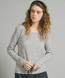 シルキースムースUネックTシャツ
